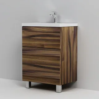 Тумба под раковину Am.Pm Gem M90FSX0602HF напольная на ножках орех 60 см